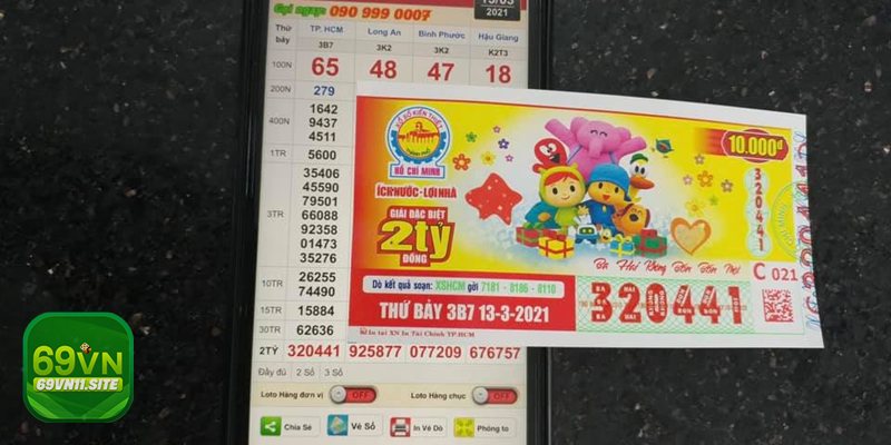 Xổ Số Miền Nam 69vn11 - Ba càng (3 số cuối giải đặc biệt)